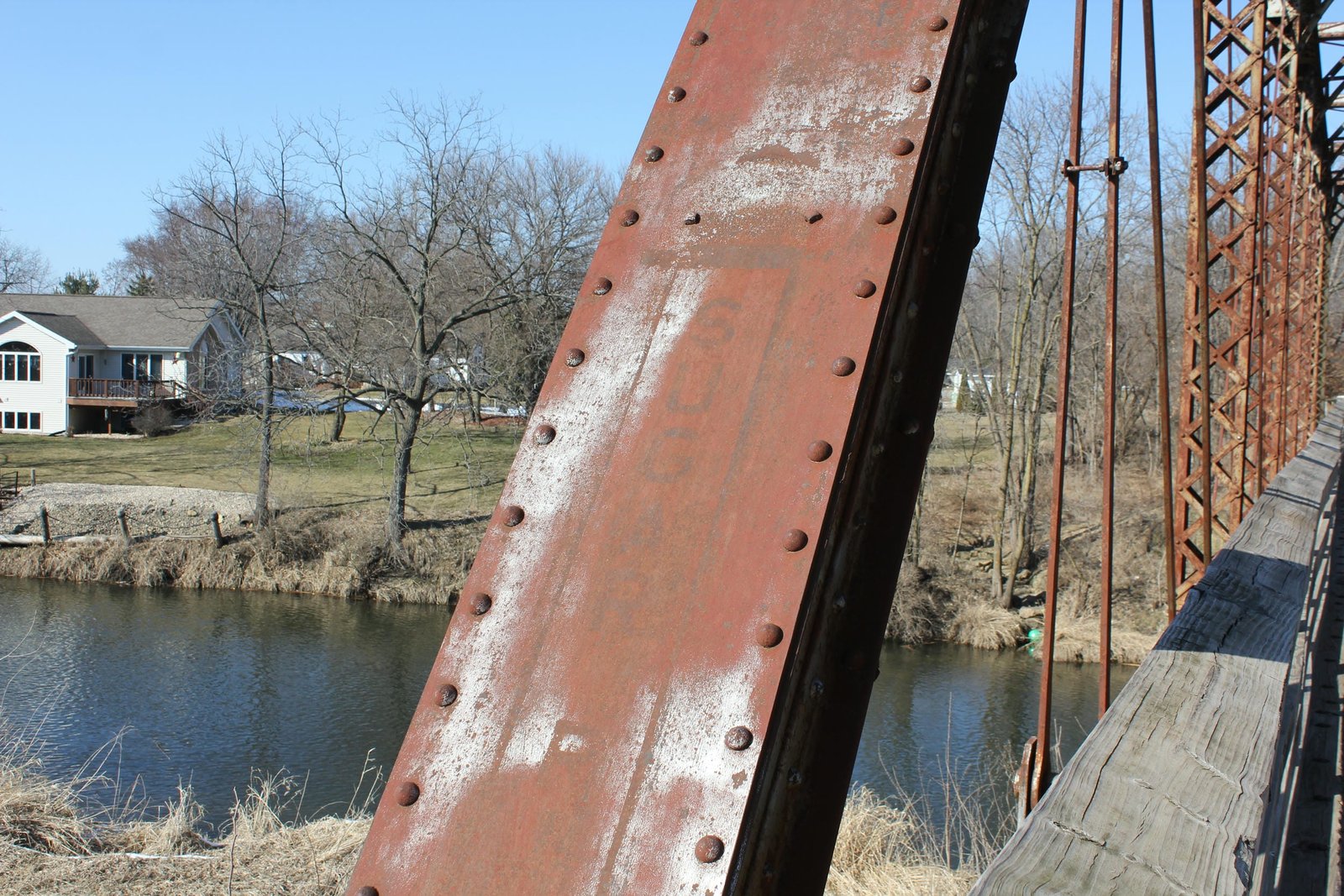 Sugar River stenciling